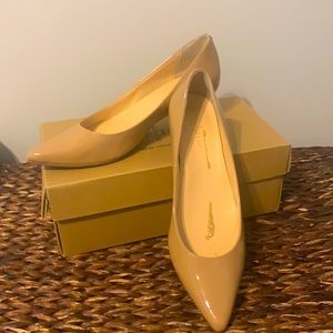 Cole Haan Patent Leather Nude Pumps
